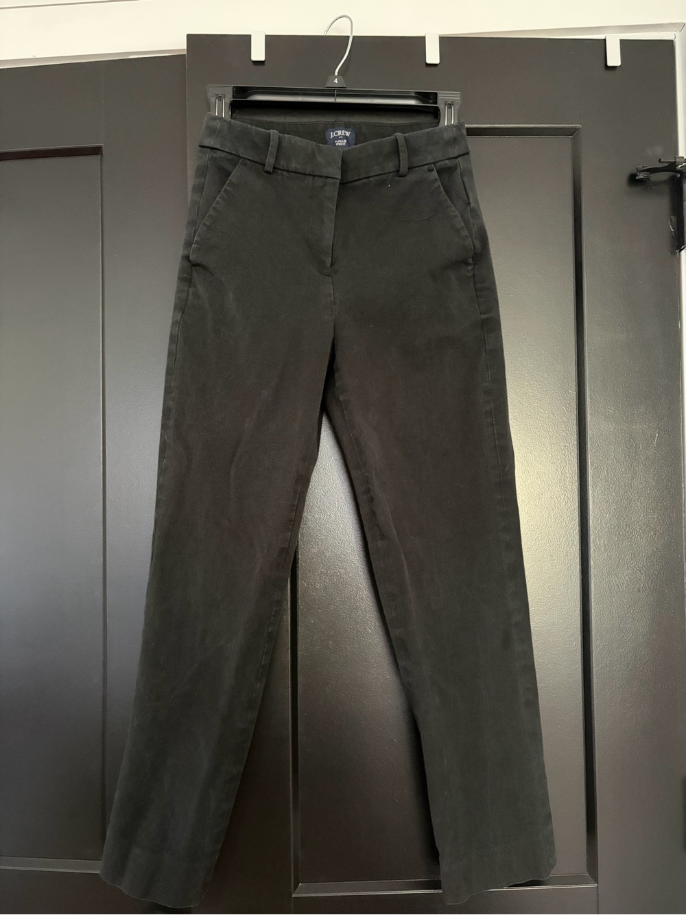 J. Crew Black Straight-Leg Pants